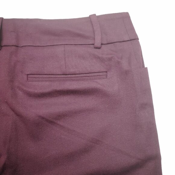 Merona Modern Ladies Size 10 Stretch Burgundy Narrow Legs Pants - Picture 8 of 11